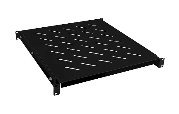 Cabeus RA-J018-FC-700-100KG-BK (10817c) Черная перфорированная полка, 1U