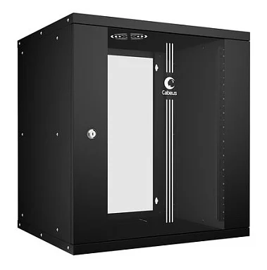 Cabeus WSC-05D-12U55/45-BK (10180c) Настенный 12U телекоммуникационный шкаф 19"