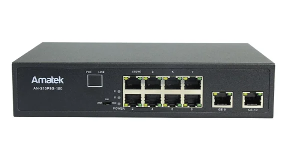 Коммутатор Amatek AN-S10P8G-150