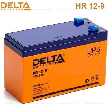 Аккумулятор Delta HR 12-9 AGM (12 В / 9 Ач)