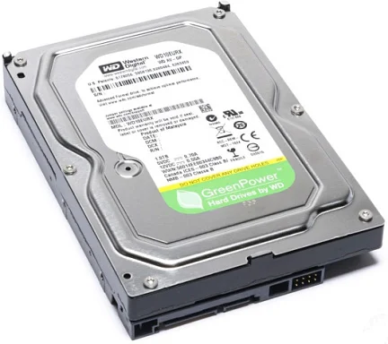 Жесткий диск HDD Western Digital WD10EURX-83UY4Y0,  1 ТБ, 64 МБ 5400 об/мин