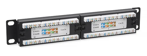 Cabeus PL-12-Cat.5e 10"-Dual (7085c) Патч-панель 10"  на 12 портов