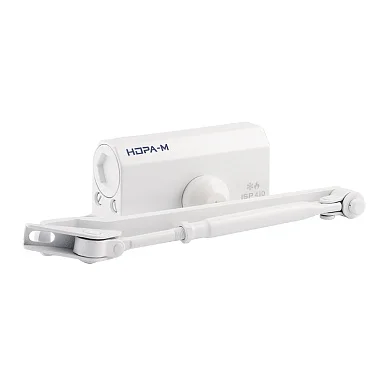 Дверной доводчик Нора-М ISPARUS 410 (белый) до 60 кг, EN3