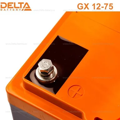 Аккумулятор Delta GX 12-75 GEL (12 В / 75 Ач)