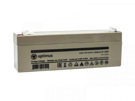 Аккумулятор Optimus AP-12022 AGM (12 В / 2,2 Ач)