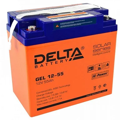 Аккумулятор Delta GEL 12-55 AGM (12 В / 55 Ач)