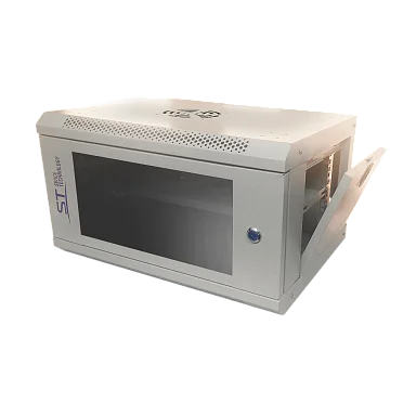 Space Technology ST-NC6U01 (СЕРЫЙ) С ПОЛКОЙ Настенный 6U телекоммуникационный шкаф 19"