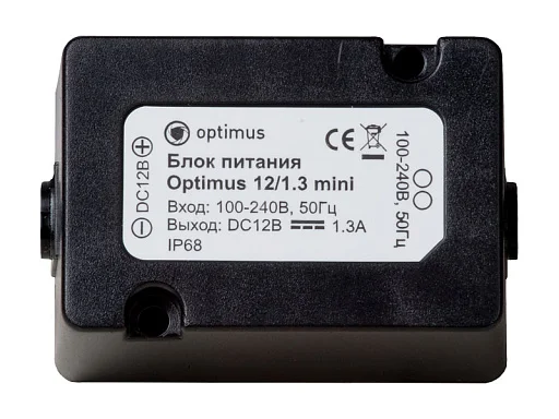 Блок питания Optimus 12/1.3 mini  12 В / 1,3А