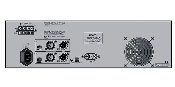 Inter-M PA-2312 Трансляционный усилитель 240 Вт, на 2 зоны