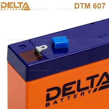 Аккумулятор Delta DTM 607 AGM (6 В / 7 Ач)