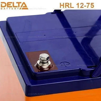 Аккумулятор Delta HRL 12-75 Х AGM (12 В / 75 Ач)