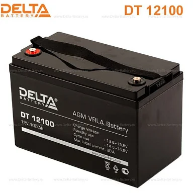 Аккумулятор Delta DT 12100 AGM (12 В / 100 Ач)