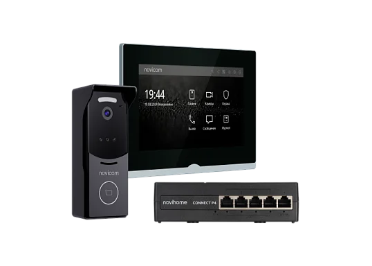 Комплект видеодомофона Novicam IMPULSE 7 IP KIT BLACK Novicam v.4646