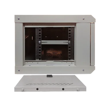 Space Technology ST-NC6U01 (СЕРЫЙ) С ПОЛКОЙ Настенный 6U телекоммуникационный шкаф 19"