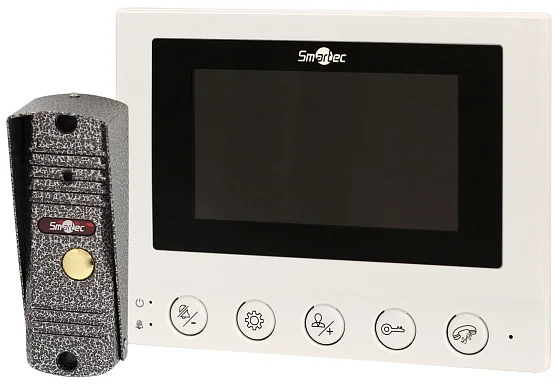 Комплект видеодомофона Smartec ST-MS604S-WT
