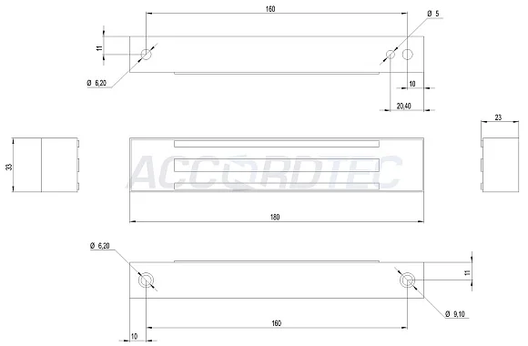 AccordTec ML-100K с планкой, цвет Белый