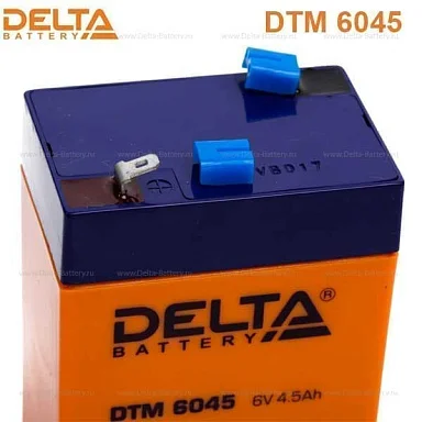 Аккумулятор Delta DTM 6045 AGM (6 В / 4,5 Ач)