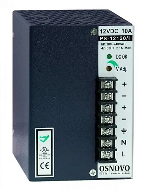 Блок питания OSNOVO PS-12120/I  12 В / 10А