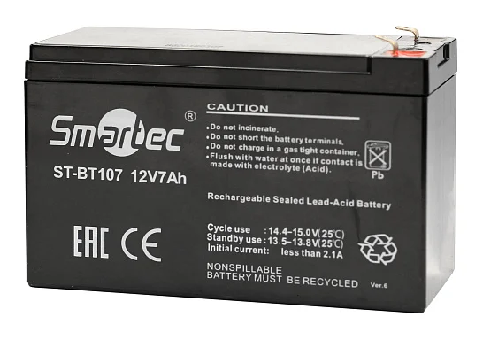 Аккумулятор Smartec ST-BT107 AGM (12 В / 7 Ач)