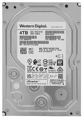 Жесткий диск HDD Western Digital HUS726T4TAL5204,  4 ТБ, 256 МБ 7200 об/мин