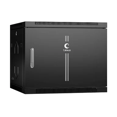 Cabeus SH-05F-9U60/60m-BK (8590c) Настенный 9U телекоммуникационный шкаф 19"