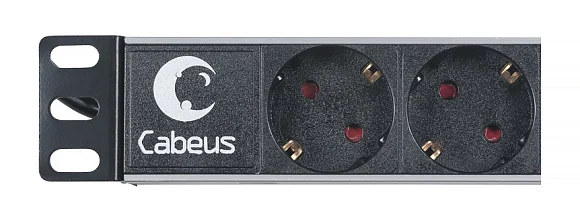 Cabeus PDU-6P-2EU (7290c) Горизонтальный блок розеток 19" до 16 А
