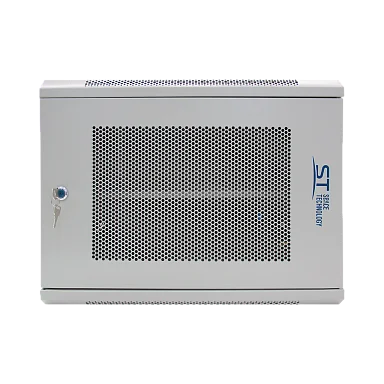 Space Technology ST-NCP9U600 (СЕРЫЙ) С ПОЛКОЙ Настенный 9U телекоммуникационный шкаф 19"