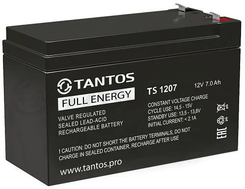 Аккумулятор Tantos TS 1207 AGM (12 В / 7 Ач)