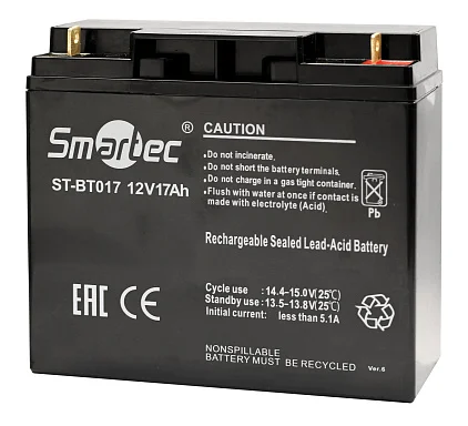 Аккумулятор Smartec ST-BT017 AGM (12 В / 17 Ач)