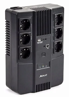 Источники бесперебойного питания Бастион SKAT-UPS 800-AID-IN-1x9-8
