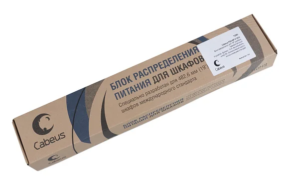 Cabeus PDU-6P-F-2EU (7296c) Горизонтальный блок розеток 19" до 16 А