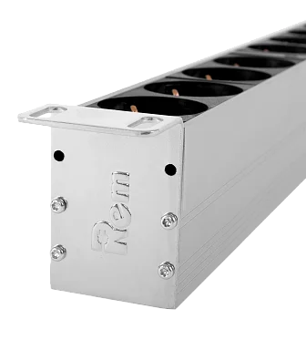 Rem R-32-10S-10C13-10C19-A-Am-1820-K Вертикальный блок розеток 19" , до 32А