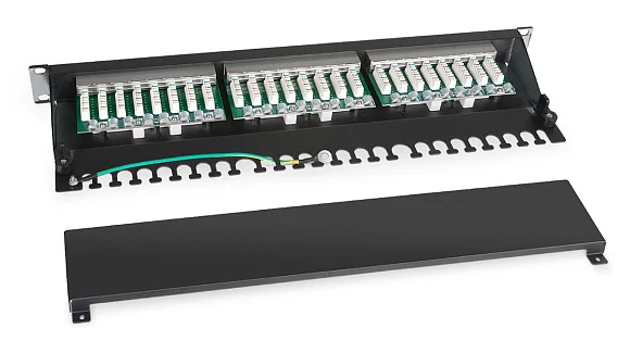 Cabeus PL-24-Cat.5e-SH-Dual (7002c) Патч-панель 19"  на 24 порта