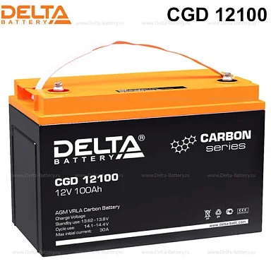 Аккумулятор Delta CGD 12100 AGM (12 В / 100 Ач)