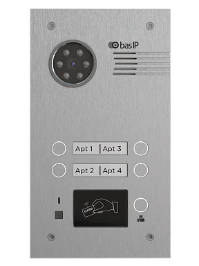Вызывная панель BAS-IP BA-04MD SILVER