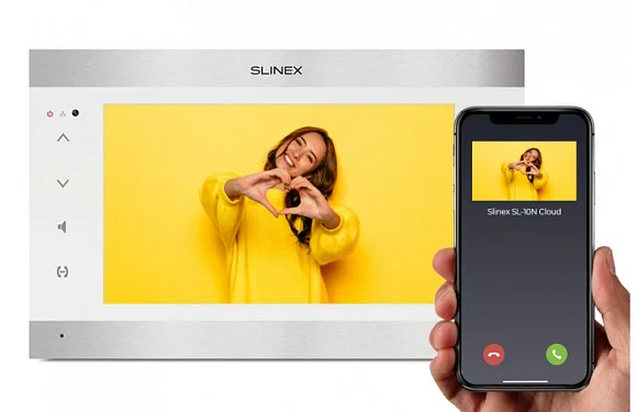 Монитор видеодомофона Slinex SL-10N Cloud Silver+White