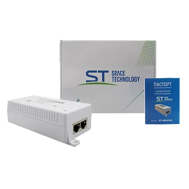 PoE Инжектор Space Technology ST-4804POE, 1 PoE,  до 90 Вт