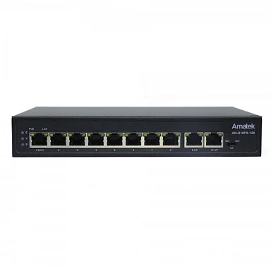Коммутатор Amatek AN-S10P8-120 c HiPoE