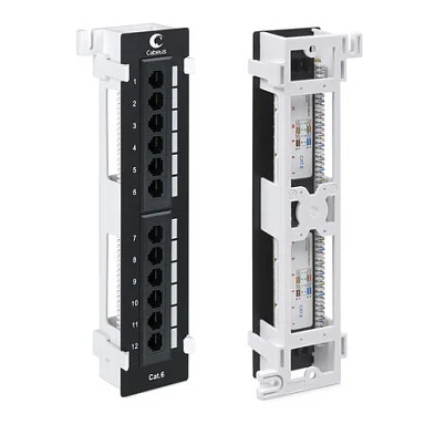 Cabeus PL-12-Cat.6-WL-Dual IDC (7954c) Патч-панель 19"  на 12 портов