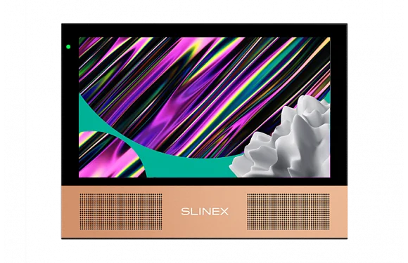 Монитор видеодомофона Slinex Sonik 7 Black+Pink Gold