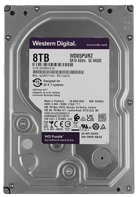 Жесткий диск HDD Western Digital WD85PURZ,  8 ТБ, 256 МБ 7200 об/мин