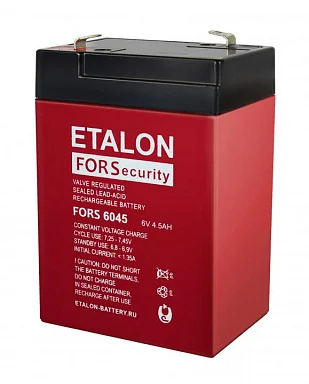 Аккумулятор ETALON FORS 6045 AGM (6 В / 4,5 Ач)
