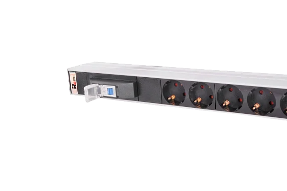 Rem R-16-15S-10C19-A-1820-K Вертикальный блок розеток 19" , до 16А