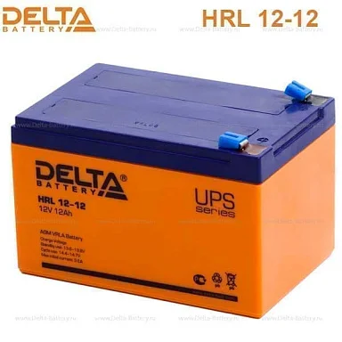 Аккумулятор Delta HRL 12-12 Х AGM (12 В / 12 Ач)