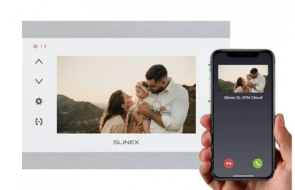 Монитор видеодомофона Slinex SL-07N Cloud Silver+White