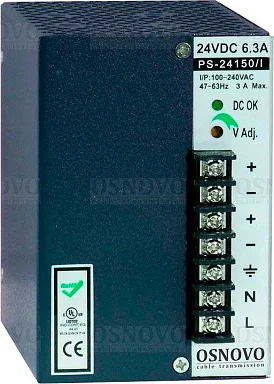 Блок питания OSNOVO PS-24150/I  24 В / 6,3А