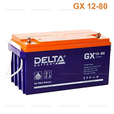 Аккумулятор Delta GX 12-80 GEL (12 В / 80 Ач)