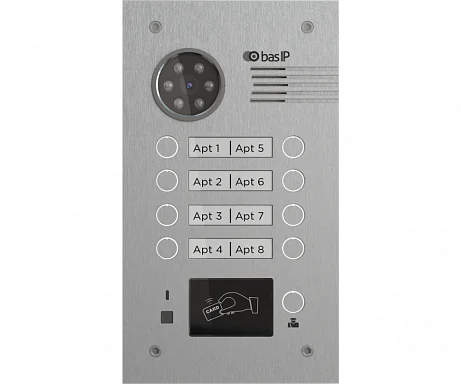 Вызывная панель BAS-IP BA-08MD SILVER