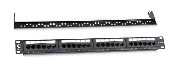 Cabeus PL-24-Cat.6-Dual (7128c) Патч-панель 19"  на 24 порта