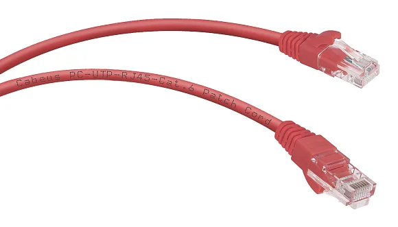 Патч-корд Cabeus PC-UTP-RJ45-Cat.6-0.3m-RD-LSZH (11173c)